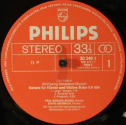 Philips 30 343 8 - Mozart-Edition 6 / 7 - Kammermusik Mit Klavie - Image 18