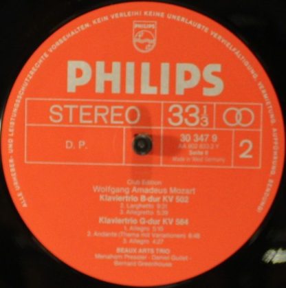 Philips 30 343 8 - Mozart-Edition 6 / 7 - Kammermusik Mit Klavie - Image 20