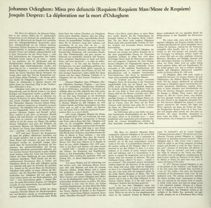 Archiv Produktion 2533 145 - Missa Pro Defunctis / Déploration S - Image 3