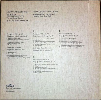 Intercord INT 185.752 - Die Späten Streichquartette  The Late St - Image 2