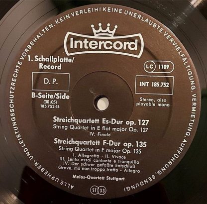 Intercord INT 185.752 - Die Späten Streichquartette  The Late St - Image 12