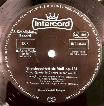 Intercord INT 185.752 - Die Späten Streichquartette  The Late St - Image 15
