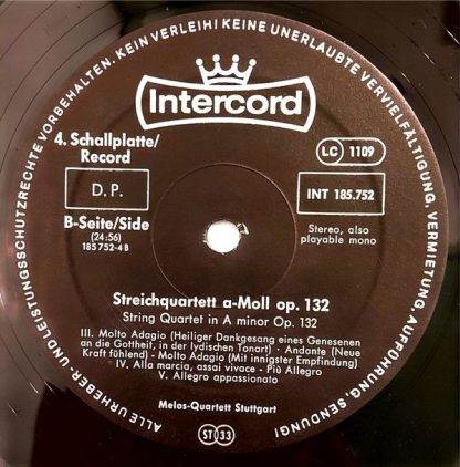 Intercord INT 185.752 - Die Späten Streichquartette  The Late St - Image 18