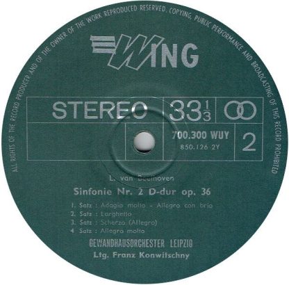 Wing Records 96 600 SAE - 9 Sinfonien - Image 4