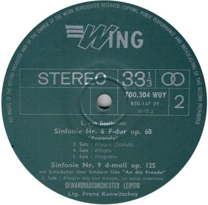 Wing Records 96 600 SAE - 9 Sinfonien - Image 12