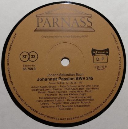Parnass 65 758 5 - Johannes-Passion BWV 245 - Image 22