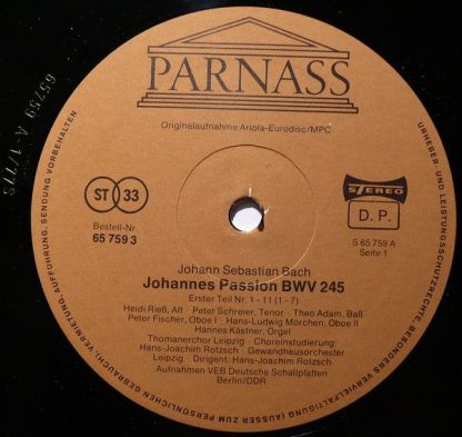 Parnass 65 758 5 - Johannes-Passion BWV 245 - Image 23