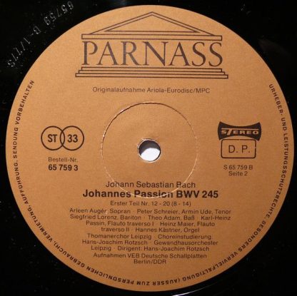 Parnass 65 758 5 - Johannes-Passion BWV 245 - Image 25