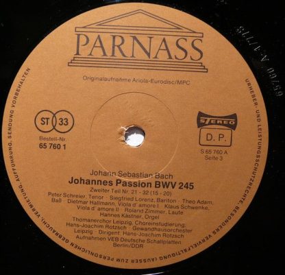Parnass 65 758 5 - Johannes-Passion BWV 245 - Image 27