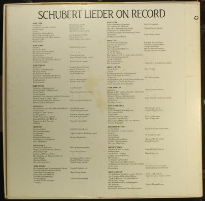His Master's Voice RLS 766 - Schubert Lieder on Record 1898-1952 - Image 2