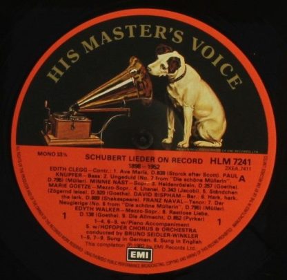 His Master's Voice RLS 766 - Schubert Lieder on Record 1898-1952 - Image 4