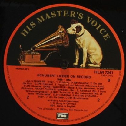 His Master's Voice RLS 766 - Schubert Lieder on Record 1898-1952 - Image 5
