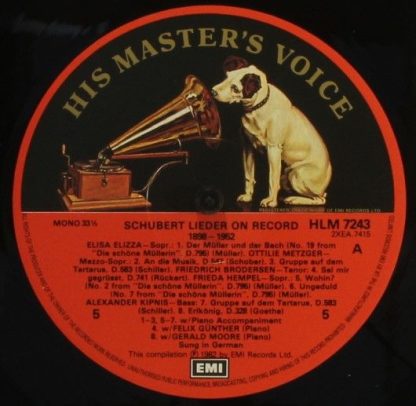 His Master's Voice RLS 766 - Schubert Lieder on Record 1898-1952 - Image 8