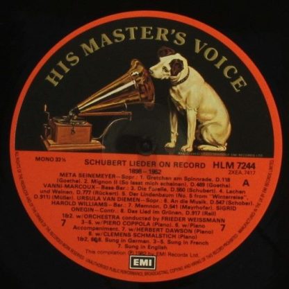 His Master's Voice RLS 766 - Schubert Lieder on Record 1898-1952 - Image 10