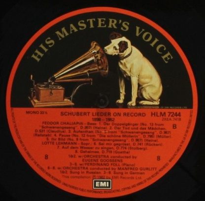 His Master's Voice RLS 766 - Schubert Lieder on Record 1898-1952 - Image 11