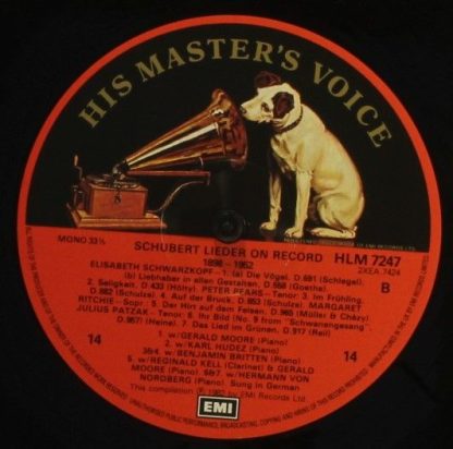 His Master's Voice RLS 766 - Schubert Lieder on Record 1898-1952 - Image 17