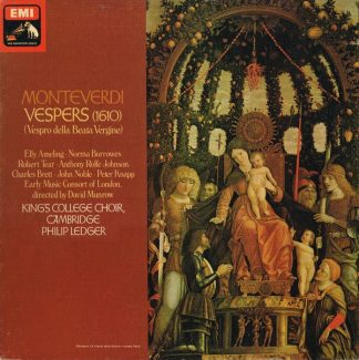 His Master's Voice SLS 5064 - Vespers (1610) - (Vespro Della Bea