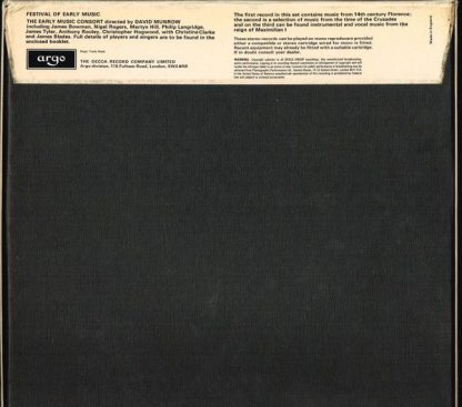 Argo D40D 3 - A Festival Of Early Music (Music From 14th. Centur - Image 19