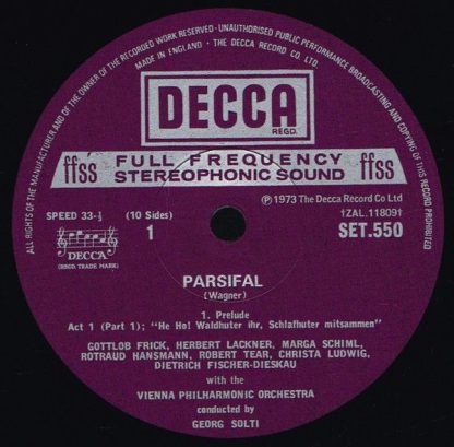 DECCA SET 550-4 - Parsifal - Image 5