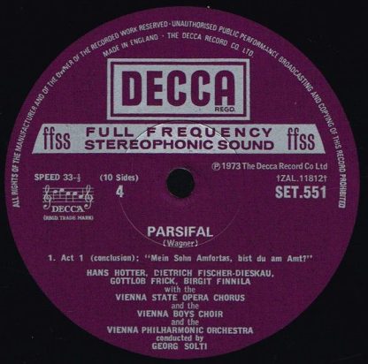 DECCA SET 550-4 - Parsifal - Image 8