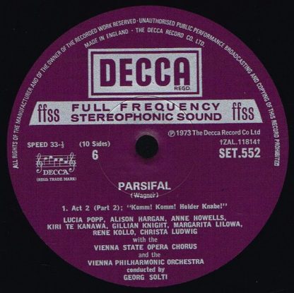 DECCA SET 550-4 - Parsifal - Image 10