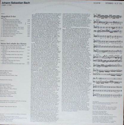 Eterna 8 27 331 - Magnificat D-Dur BWV 243 / Kantate "Meine Seel - Image 2