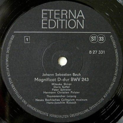 Eterna 8 27 331 - Magnificat D-Dur BWV 243 / Kantate "Meine Seel - Image 3