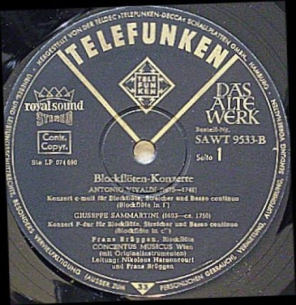 Telefunken SAWT 9533-B - Blockflötenkonzerte - Image 2