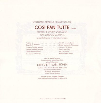 Eterna 8 26 885–887 - Così Fan Tutte (KV 588) - Image 10