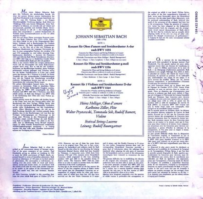 Deutsche Grammophon 139 432 SLPM - Konzert Für Oboe D'Amore Nach - Image 2