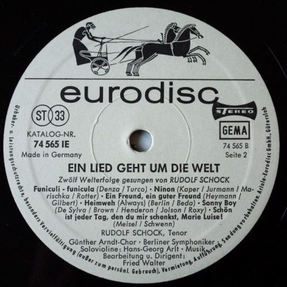 Eurodisc 74 565 IE - Ein Lied Geht Um Die Welt - Image 4