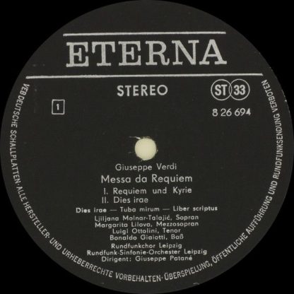 Eterna 8 26 694-695 - Verdi Messa Da Requiem - Image 3