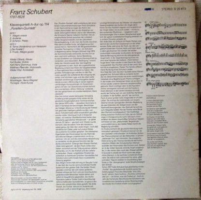 Eterna 8 25 873 - Klavierquintett A-dur Op. 114 "Forellen-Quinte - Image 2