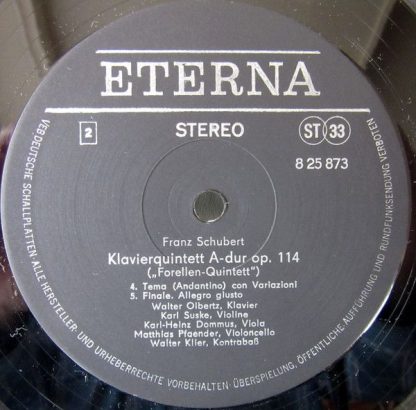 Eterna 8 25 873 - Klavierquintett A-dur Op. 114 "Forellen-Quinte - Image 4