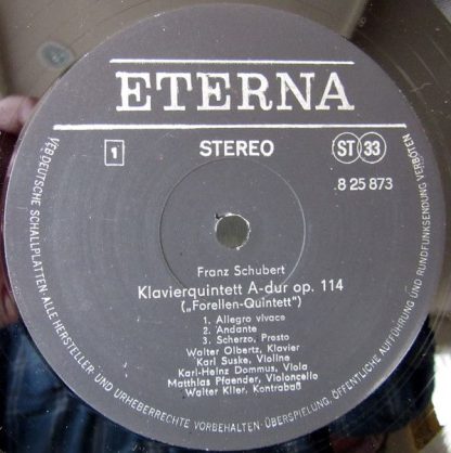 Eterna 8 25 873 - Klavierquintett A-dur Op. 114 "Forellen-Quinte - Image 3