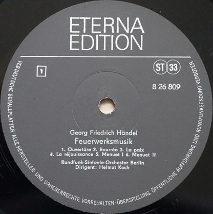 Eterna 8 26 809 - Feuerwerksmusik, Oboenkonzert G-moll, Violinko - Image 3