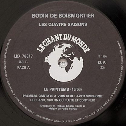Le Chant Du Monde LDX 78.817/18 - Les Quatre Saisons = Die Vier - Image 3