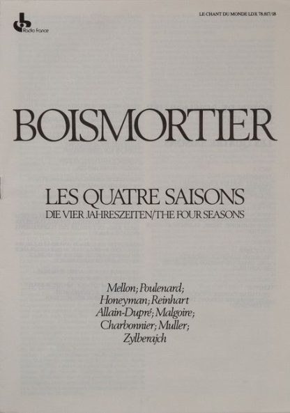 Le Chant Du Monde LDX 78.817/18 - Les Quatre Saisons = Die Vier - Image 7