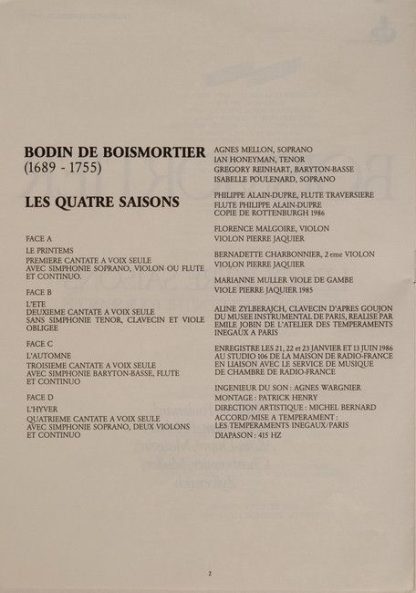 Le Chant Du Monde LDX 78.817/18 - Les Quatre Saisons = Die Vier - Image 8