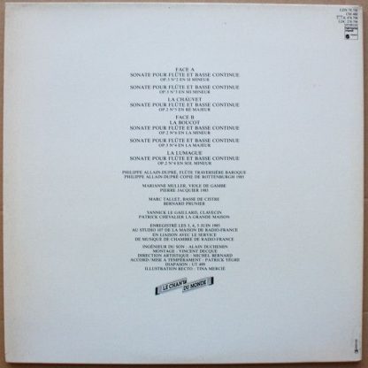 Le Chant Du Monde LDX 78.798 - Sonates Pour Flûte Et Basse Conti - Image 2