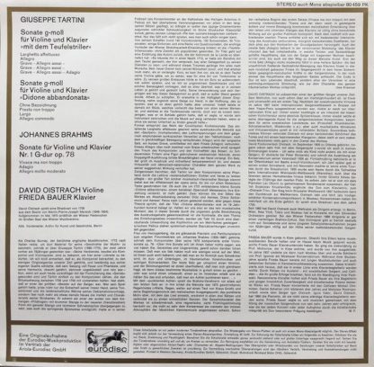 Eurodisc 80459 PK - "Mit Dem Teufelstriller"/ "Didone Abbandonat - Image 2
