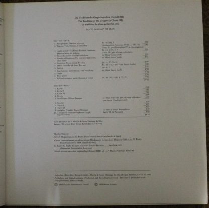 Archiv Produktion 2533 163 - Gregorianischer Choral - Benediktin - Image 13