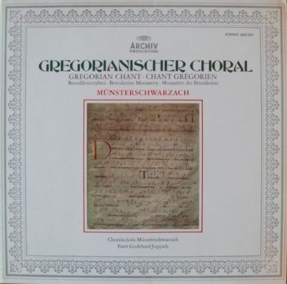 Archiv Produktion 2533 320 - Gregorianischer Choral (Benediktine