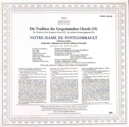 Archiv Produktion 2533 359 - Gregorianischer Choral = Gregorian - Image 2