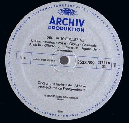 Archiv Produktion 2533 359 - Gregorianischer Choral = Gregorian - Image 3