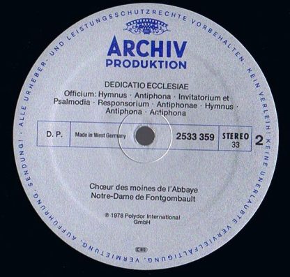 Archiv Produktion 2533 359 - Gregorianischer Choral = Gregorian - Image 4
