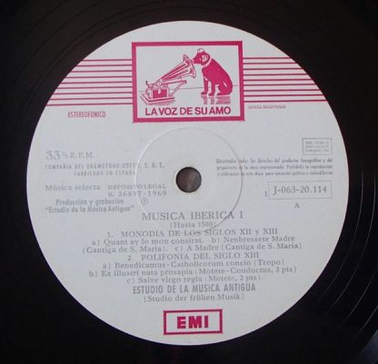 La Voz De Su Amo 1 J-063-20.114 - Música Ibérica I - Hasta El Si - Image 5