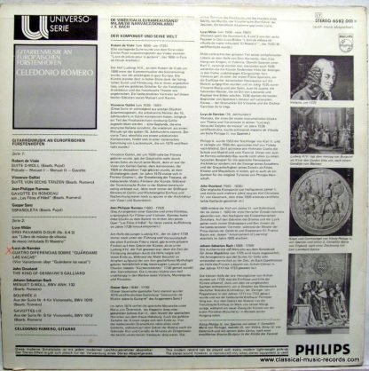 Philips 6582 001 - Gitarrenmusik An Europäischen Fürstenhöfen - Image 2