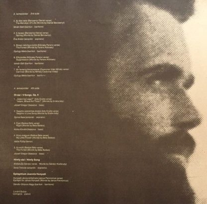 Hungaroton SLPX 11766-67 - Songs For Voice And Piano - Image 4