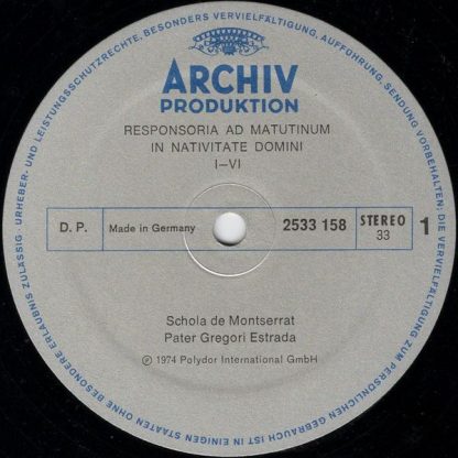Archiv Production 2533 158 - Gregorianischer Choral - Image 3